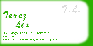 terez lex business card